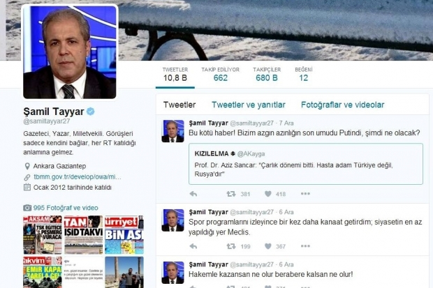 Şamil Tayyar'dan 'azgın azınlık' tweeti