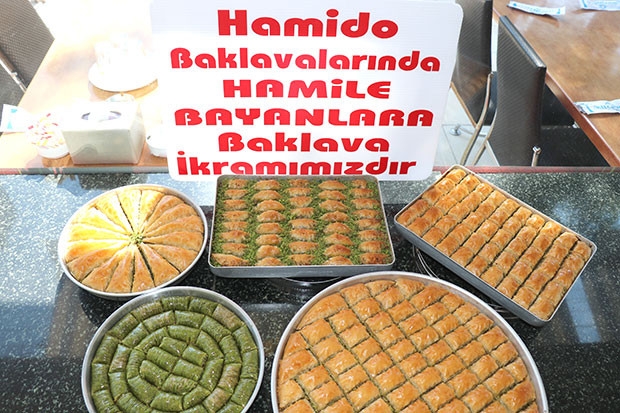 Hamile kadınlara baklava bedava