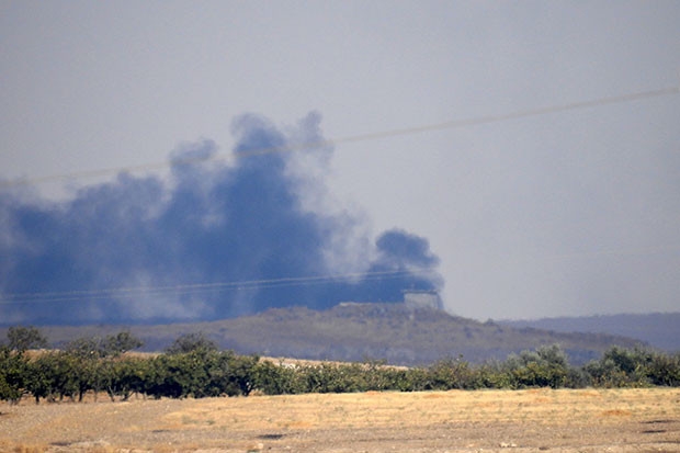 Süleyman Şah Türbesi çevresindeki YPG/PKK hedefleri yoğun ateş altında