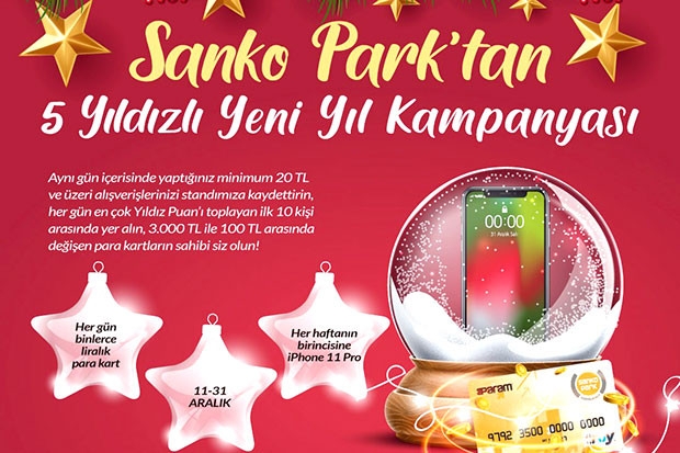 SANKO Park’tan 5 yıldızlı yılbaşı kampanyası