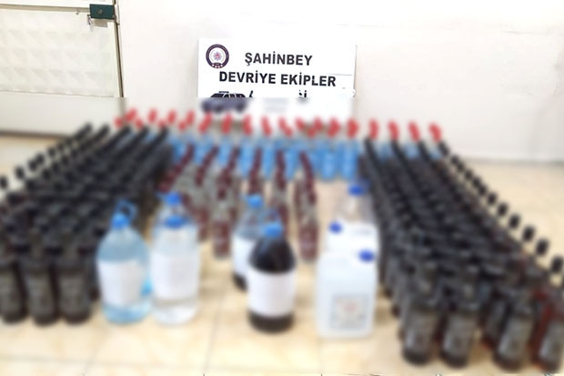 204 şişe kaçak alkol ele geçirildi