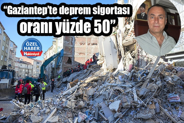 “Gaziantep’te deprem sigortası oranı yüzde 50”