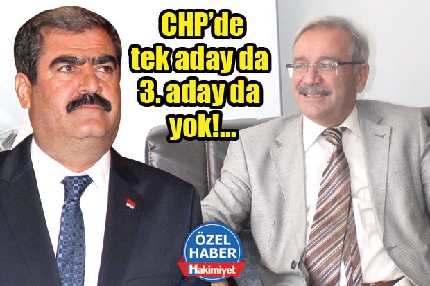 CHP’de tek aday da 3. aday da yok!