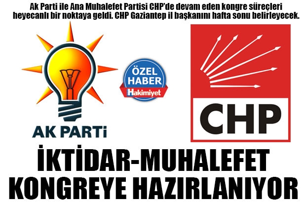 İKTİDAR-MUHALEFET KONGREYE HAZIRLANIYOR