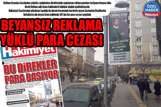 BEYANSIZ REKLAMA YÜKLÜ PARA CEZASI