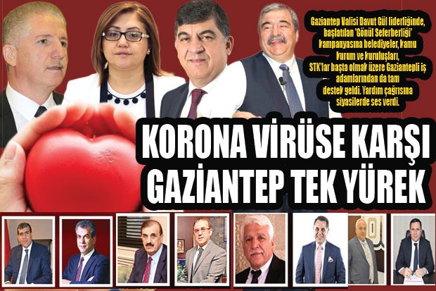 KORONA VİRÜSE KARŞI GAZİANTEP TEK YÜREK