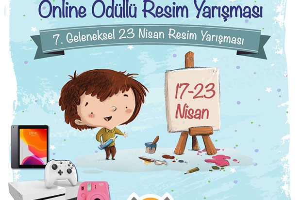 23 Nisan’da online resim yarışması düzenliyor