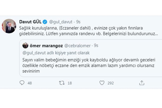 Vali Gül’den kaybolan emzik için yardım istedi