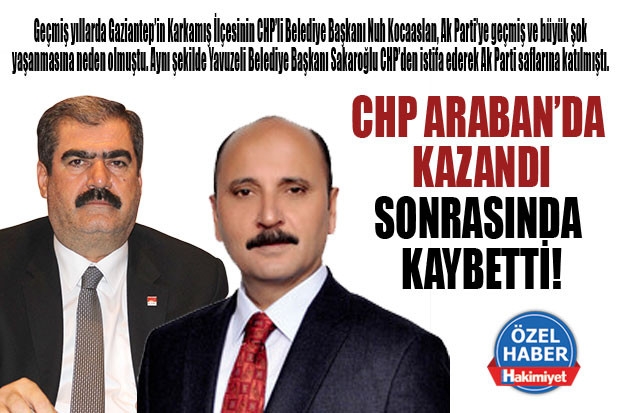 CHP ARABAN’DA KAZANDI SONRASINDA KAYBETTİ!