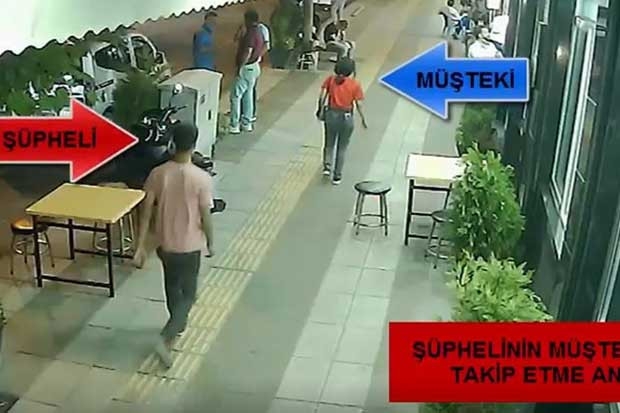 Kapkaç şüphelisi önce kameraya sonra polise yakalandı