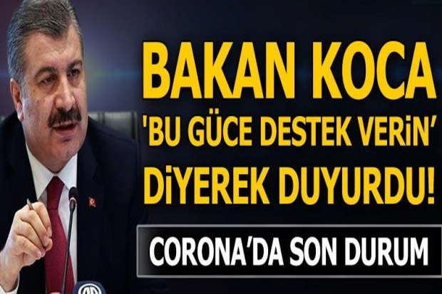 Bakan Koca '8 milyonu geçti' dedi ve corona virüste son durumu açıkladı