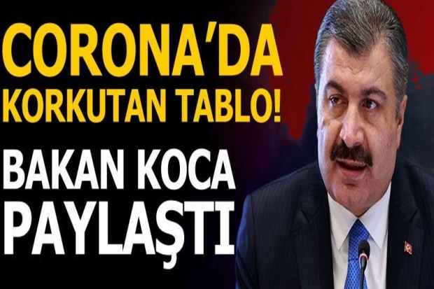 Corona virüste korkutan tablo! Bakan Koca paylaştı...