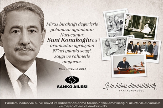 MERHUM SANİ KONUKOĞLU ANILDI