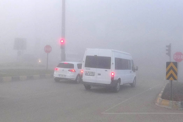 Kilis'te yoğun sis etkili oldu