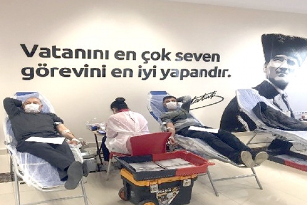 SANKO tekstil Adıyaman işletmesi çalışanları kan bağışı yaptı