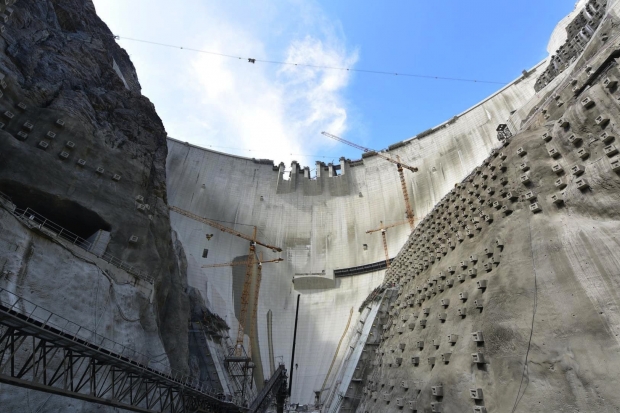 Yusufeli Barajında son beton döküldü