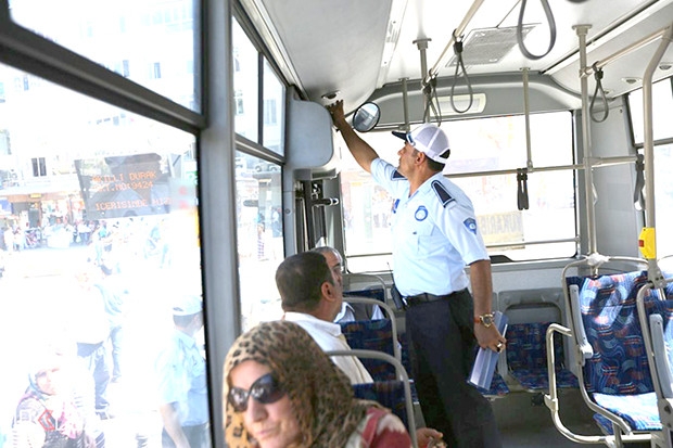 Halk otobüslerinde denetim