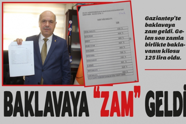 BAKLAVAYA "ZAM" GELDİ