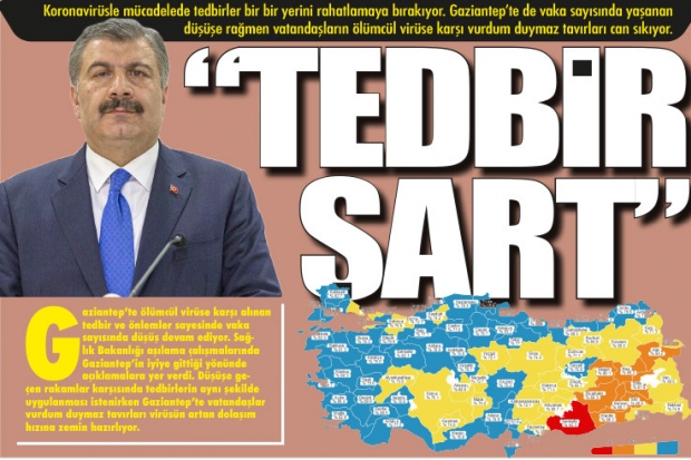 "TEDBİR ŞART"