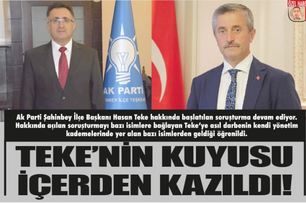 TEKE’NİN KUYUSU İÇERDEN KAZILDI!