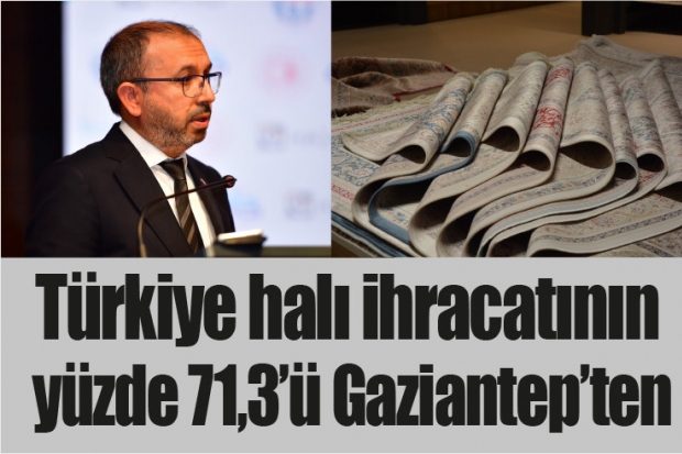 Türkiye halı ihracatının yüzde 71,3’ü Gaziantep’ten