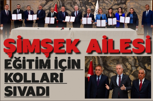 Şimşek ailesi eğitim  için kolları sıvadı