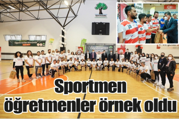 Sportmen öğretmenler örnek oldu