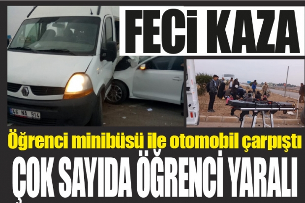 FECİ KAZA.. Çok sayıda öğrenci yaralı