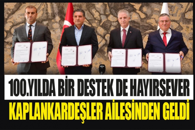 Eğitimde bir projede Kaplan ailesinden geldi