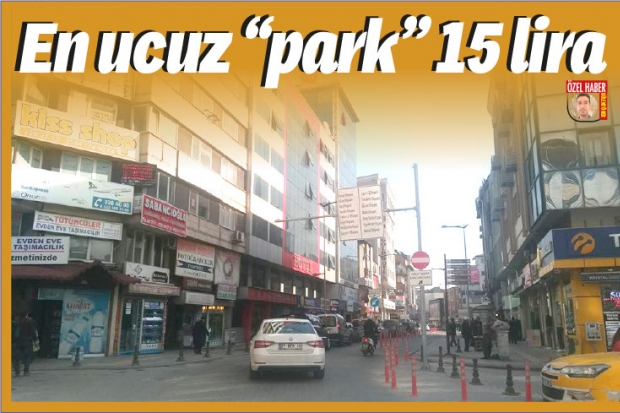 En ucuz "park" 15 lira