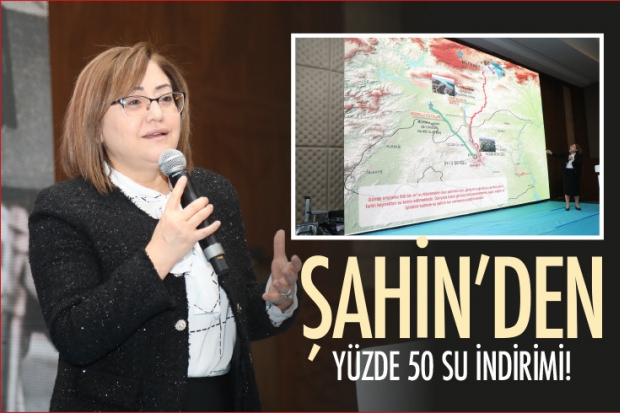 ŞAHİN’DEN YÜZDE 50 SU İNDİRİMİ!