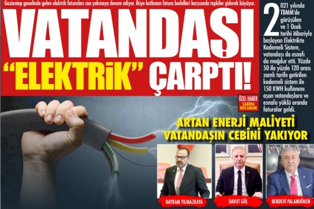 VATANDAŞI “ELEKTRİK” ÇARPTI!