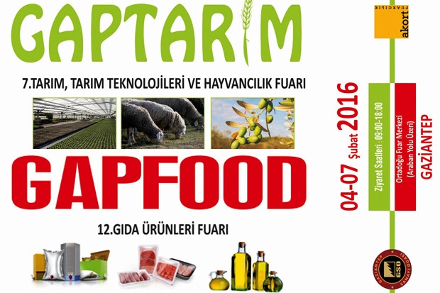 GAPTARIM ve GAPFOOD Fuarını Bakan Çelik açacak