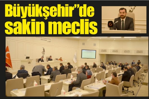 Büyükşehir"de sakin meclis