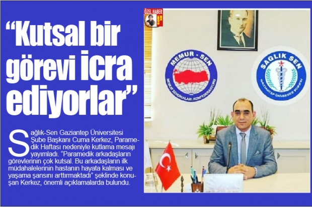 "Kutsal bir görevi icra ediyorlar"