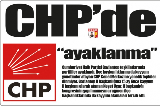 CHP'de "ayaklanma"