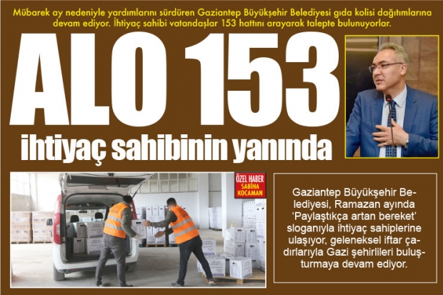 ALO 153 ihtiyaç sahibinin yanında