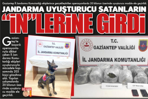 JANDARMA UYUŞTURUCU SATANLARIN “İN”LERİNE GİRDİ