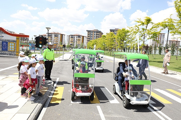 Şehitkamil Trafik Eğitim Parkı'nda şenlik düzenlendi
