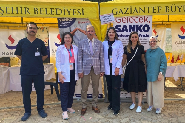 Sanko Üniversitesi 'Sağlıklı Yaşam Festivali'nde'