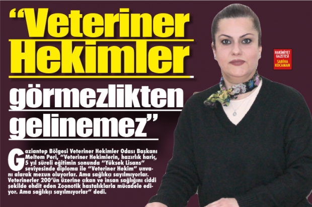 "Veteriner Hekimler görmezlikten gelinemez"