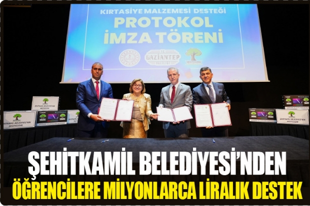 Şehitkamil Belediyesi'nden öğrencilere milyonlarca liralık destek