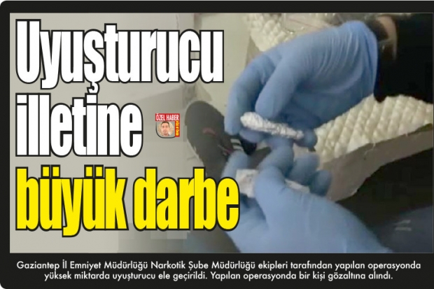 Uyuşturucu illetine büyük darbe