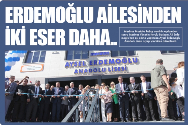 ERDEMOĞLU AİLESİNDEN İKİ ESER DAHA..