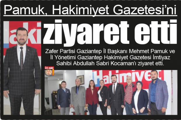 Pamuk, Hakimiyet Gazetesi’ni  ziyaret etti