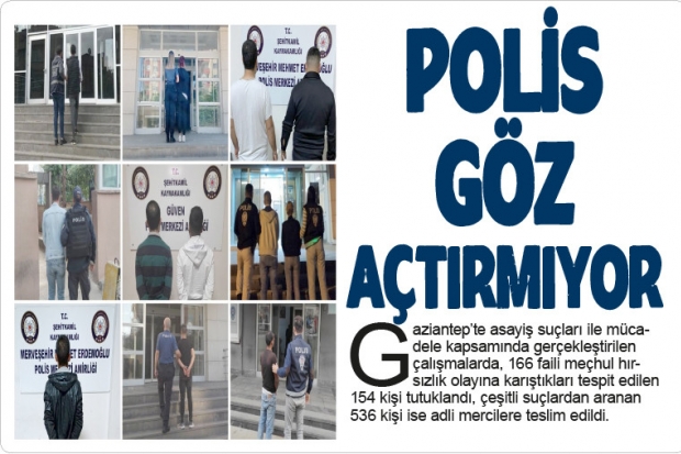 Polis göz açtırmıyor