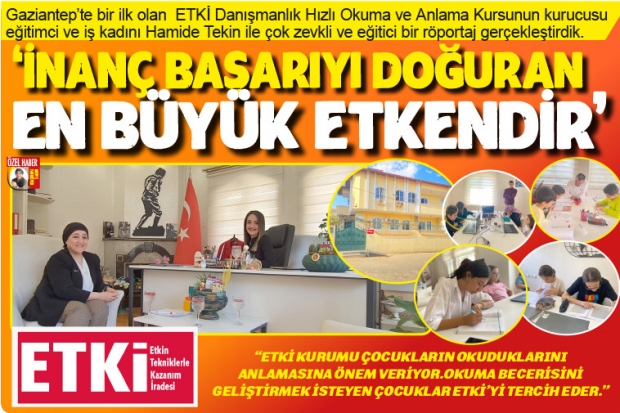 İNANÇ BAŞARIYI DOĞURAN EN BÜYÜK ETKENDİR