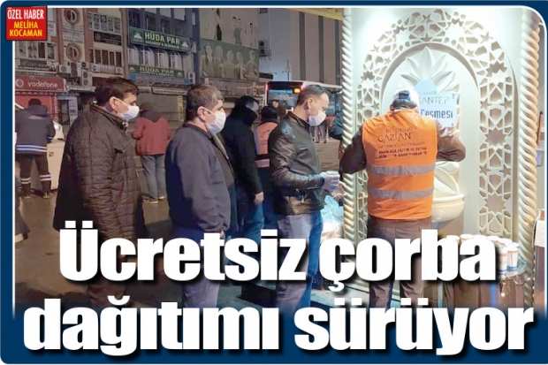 Ücretsiz çorba dağıtımı sürüyor