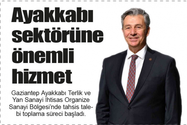 Ayakkabı sektörüne önemli hizmet