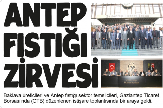 ANTEP FISTIĞI ZİRVESİ